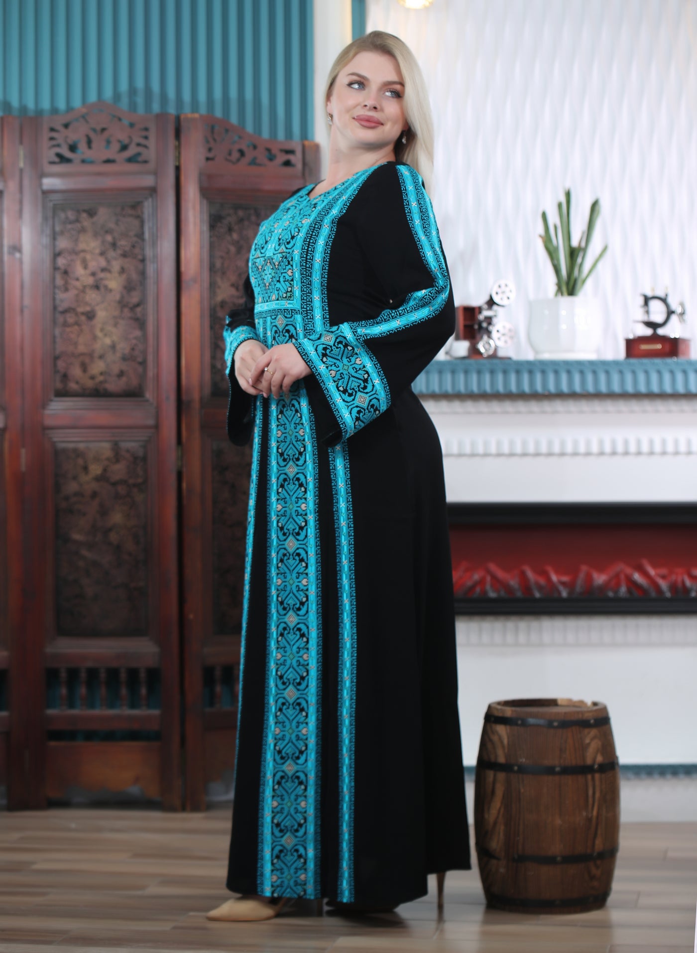 Pearl Of Beit Jala - Embroidered Palestinian style Thobe