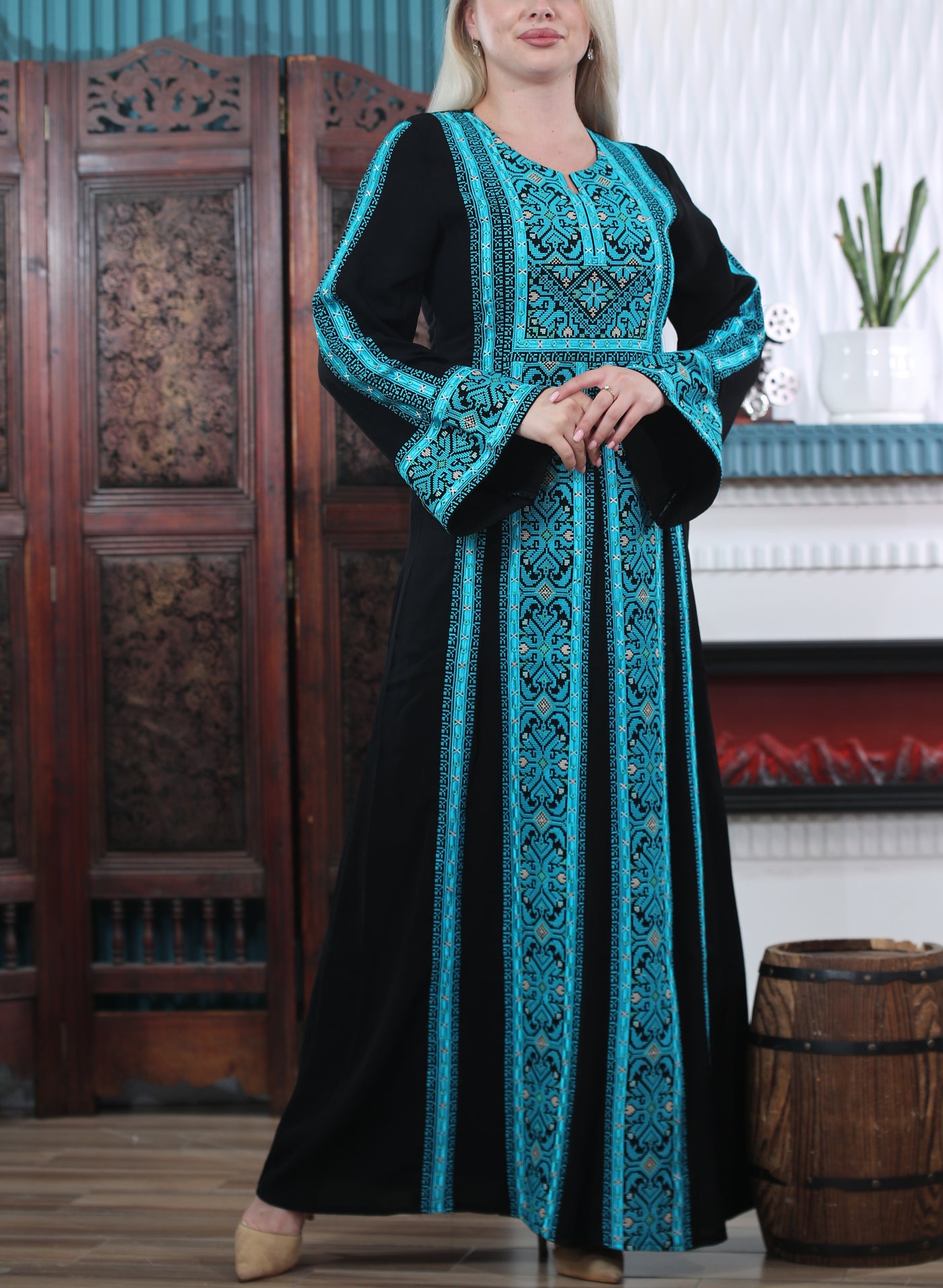 Pearl Of Beit Jala - Embroidered Palestinian style Thobe