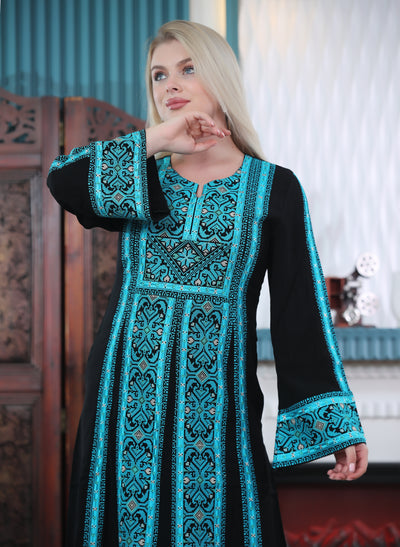 Pearl Of Beit Jala - Embroidered Palestinian style Thobe