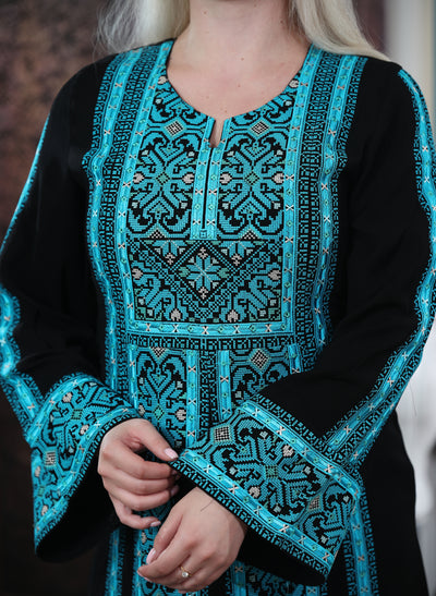 Pearl Of Beit Jala - Embroidered Palestinian style Thobe