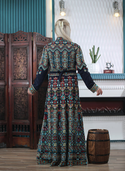 Pearl Of Tulkarem - Embroidered Palestinian style Thobe - JPK Traditions