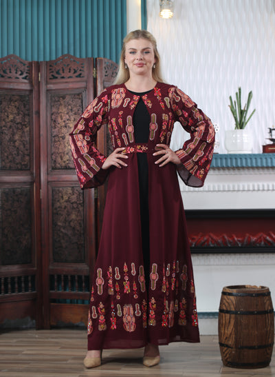 Grace Of Hebron - Embroidered Palestinian Kaftan/Thobe