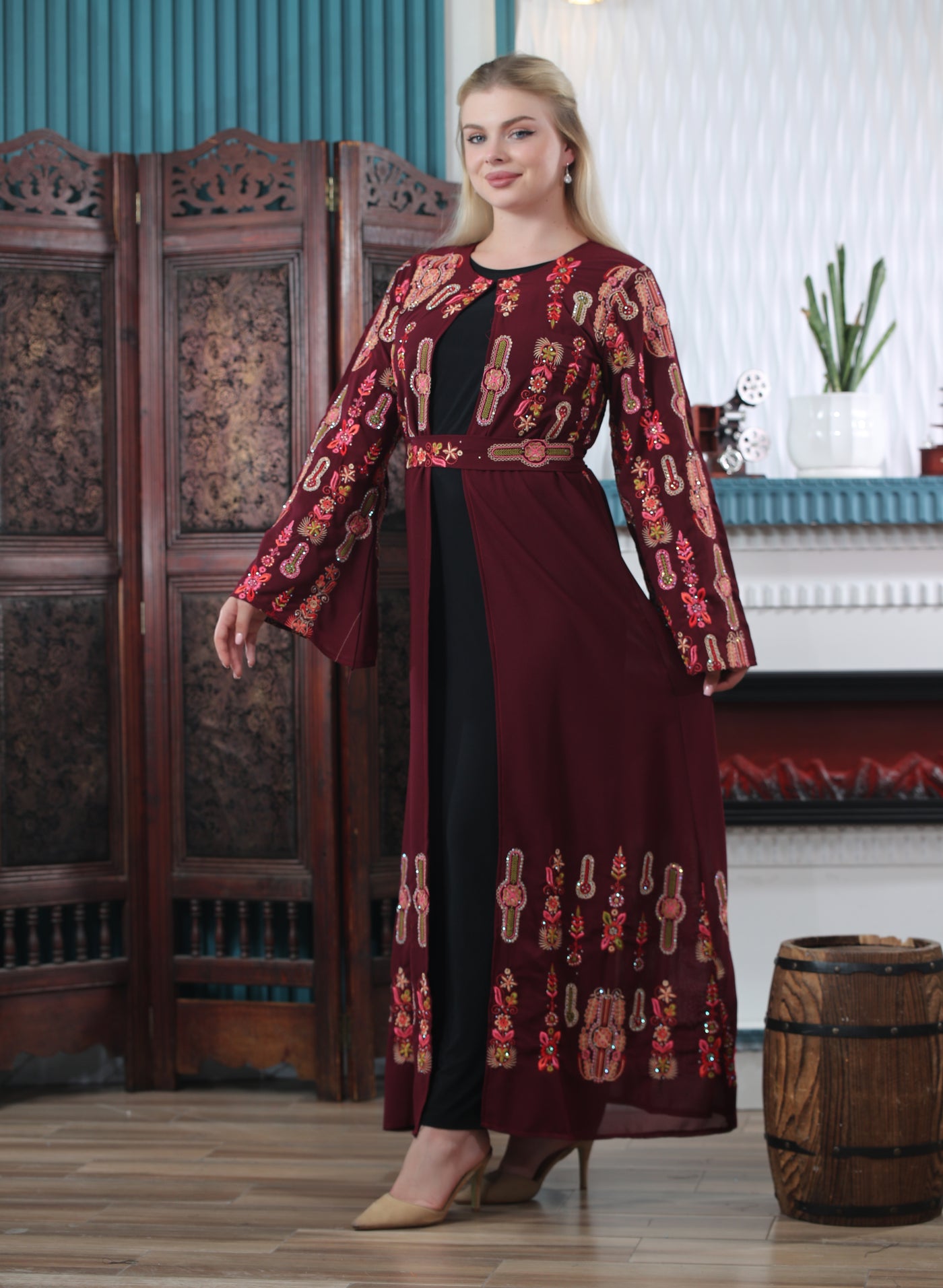 Grace Of Hebron - Embroidered Palestinian Kaftan/Thobe