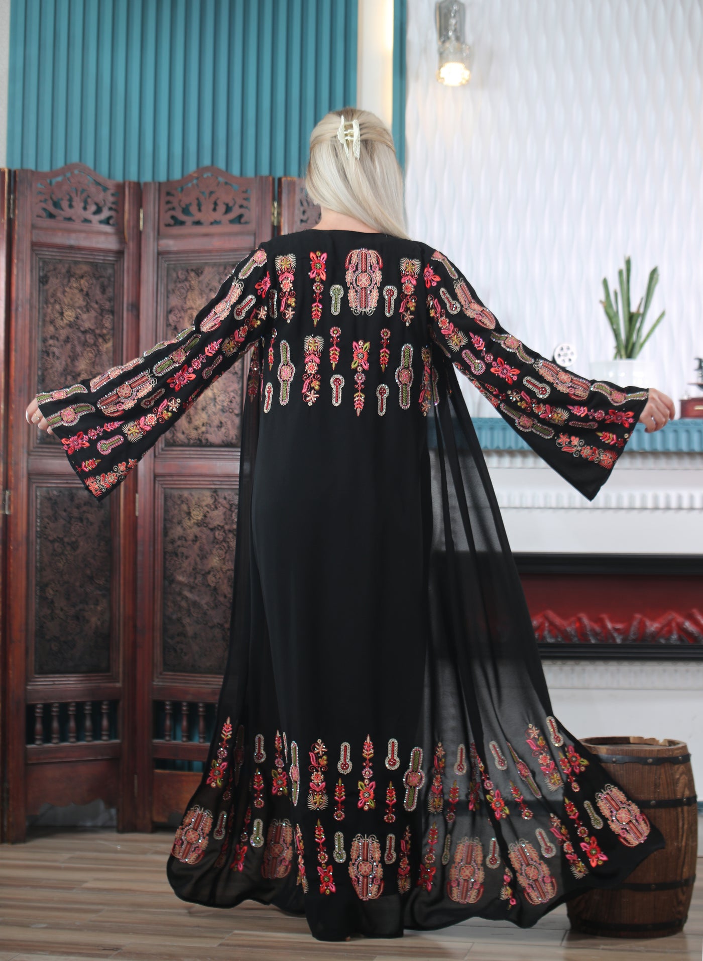 Grace Of Hebron - Embroidered Palestinian Kaftan/Thobe