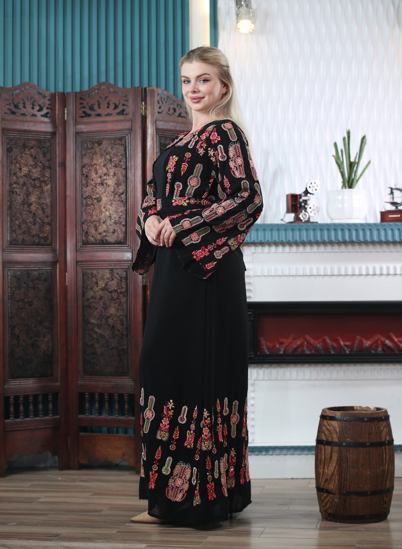 Grace Of Hebron - Embroidered Palestinian Kaftan/Thobe