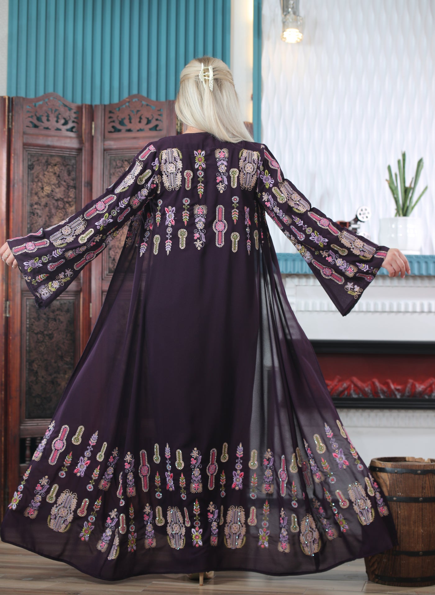 Grace Of Hebron - Embroidered Palestinian Kaftan/Thobe