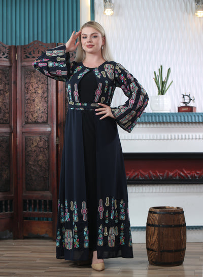 Grace Of Hebron - Embroidered Palestinian Kaftan/Thobe