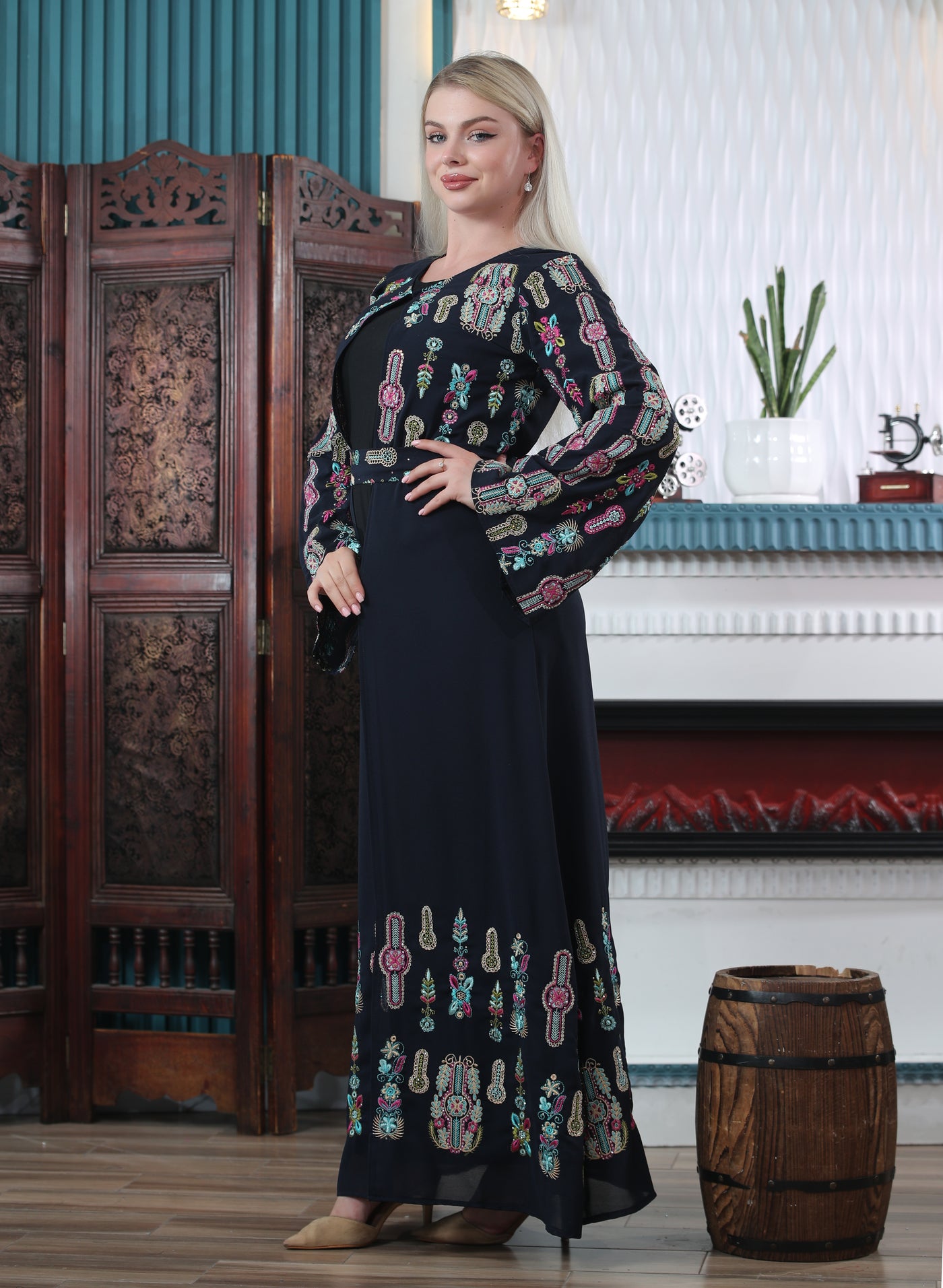 Grace Of Hebron - Embroidered Palestinian Kaftan/Thobe