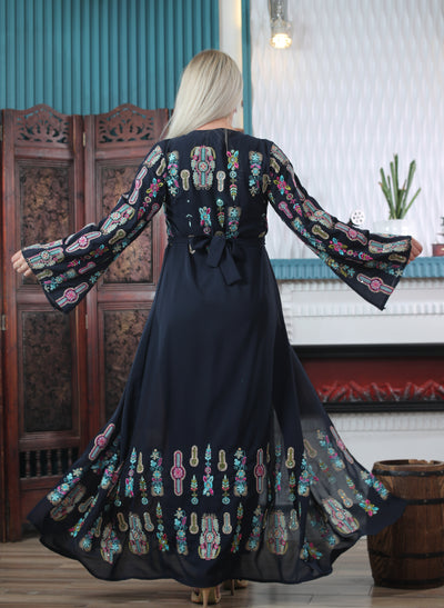 Grace Of Hebron - Embroidered Palestinian Kaftan/Thobe