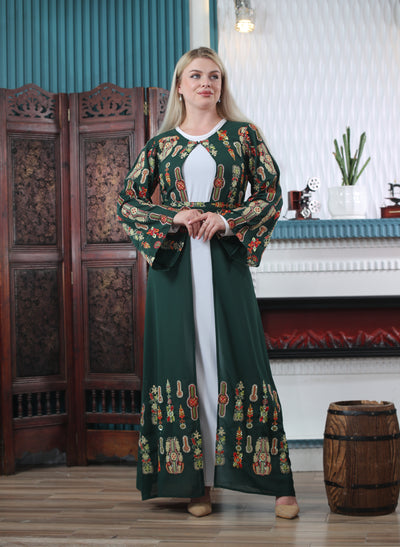 Grace Of Hebron - Embroidered Palestinian Kaftan/Thobe