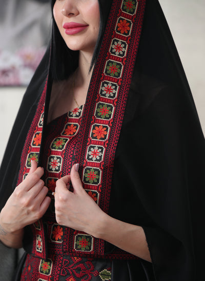 Pearl Of Ramallah - Embroidered Palestinian style Thobe