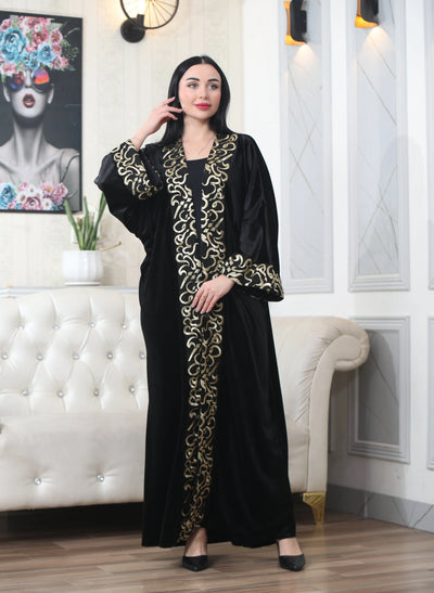 Bisht Al Arab 2- Embroidered Palestinian style Bisht/Abaya - JPK Traditions