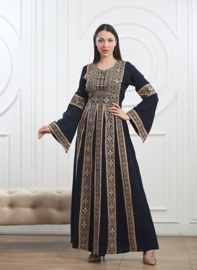 Flair of Akka - Embroidered Palestinian Kaftan/Thobe