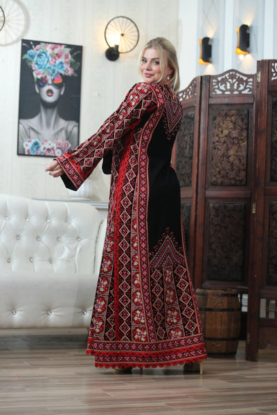 Beam Of Hebron - High Quality Traditional Embroidered Palestinian Thobe