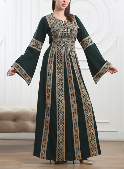 Flair of Akka - Embroidered Palestinian Kaftan/Thobe