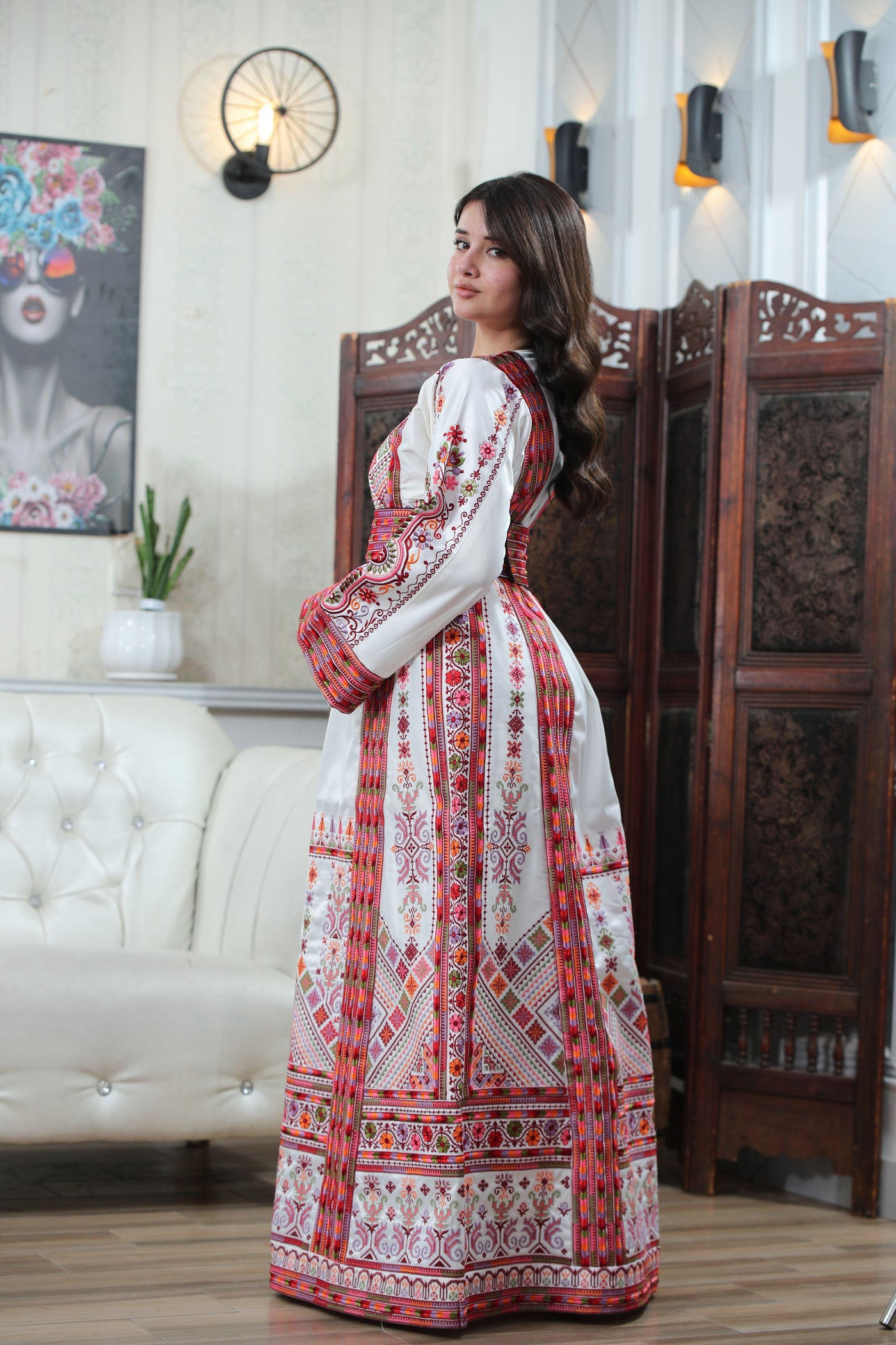 Beam Of Haifa - High Quality Traditional Embroidered Palestinian Thobe