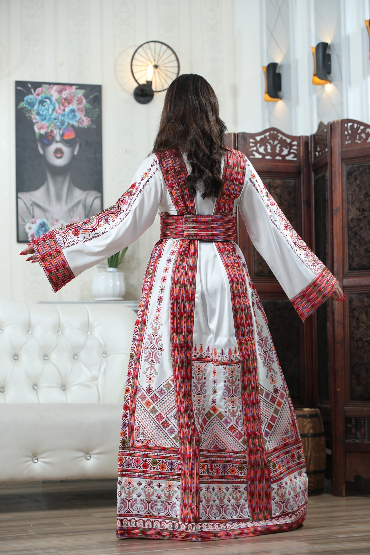 Beam Of Haifa - High Quality Traditional Embroidered Palestinian Thobe