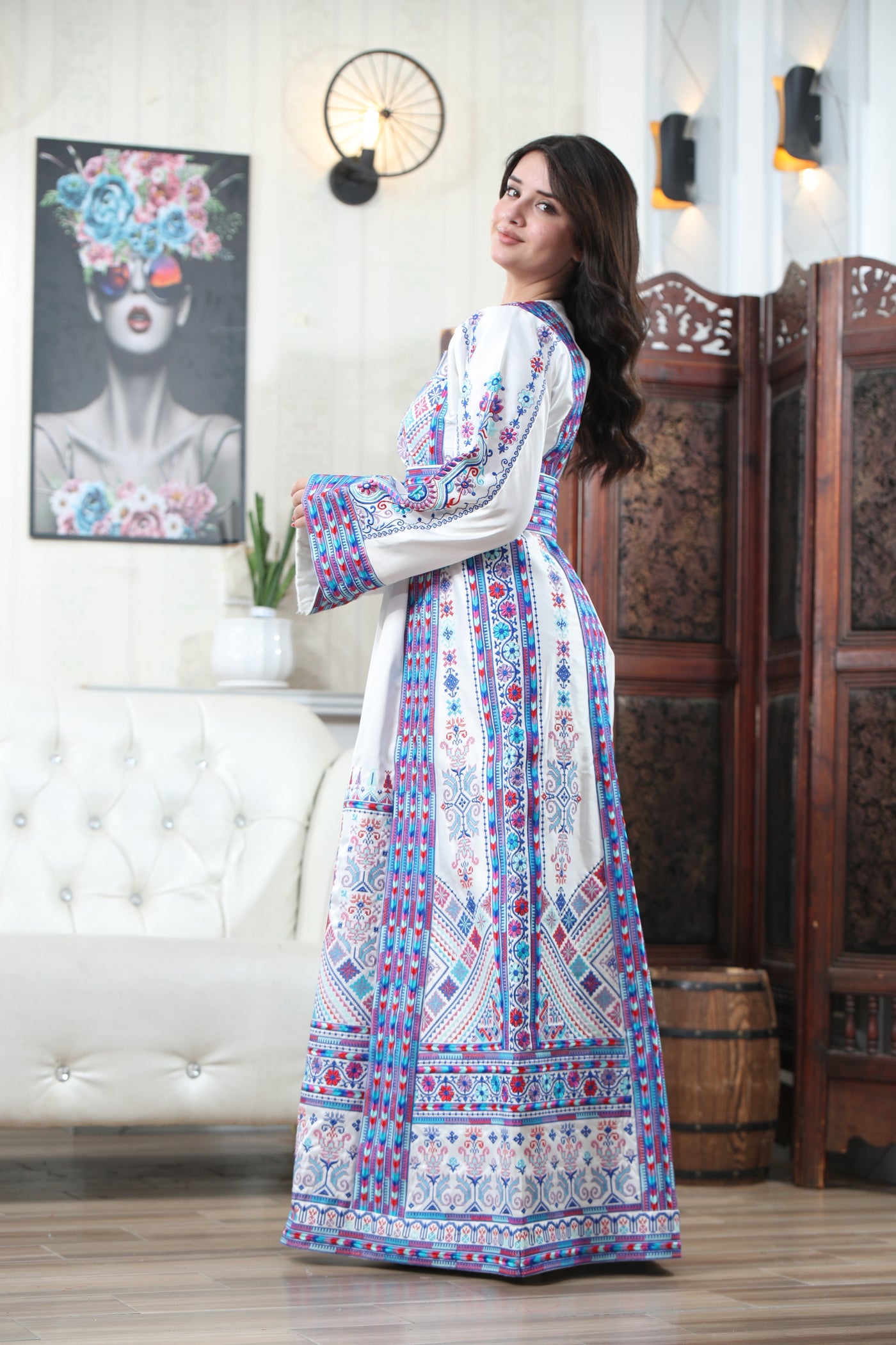 Beam Of Haifa - High Quality Traditional Embroidered Palestinian Thobe