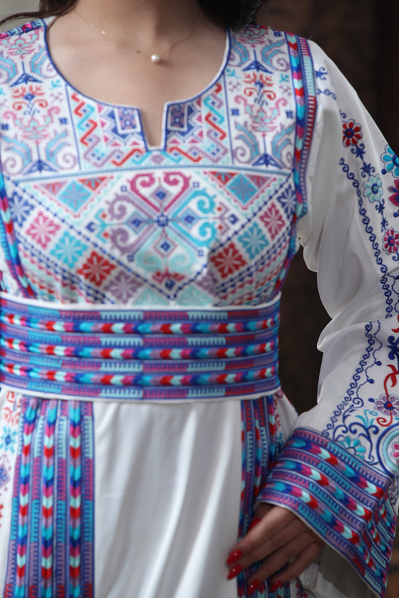 Beam Of Haifa - High Quality Traditional Embroidered Palestinian Thobe
