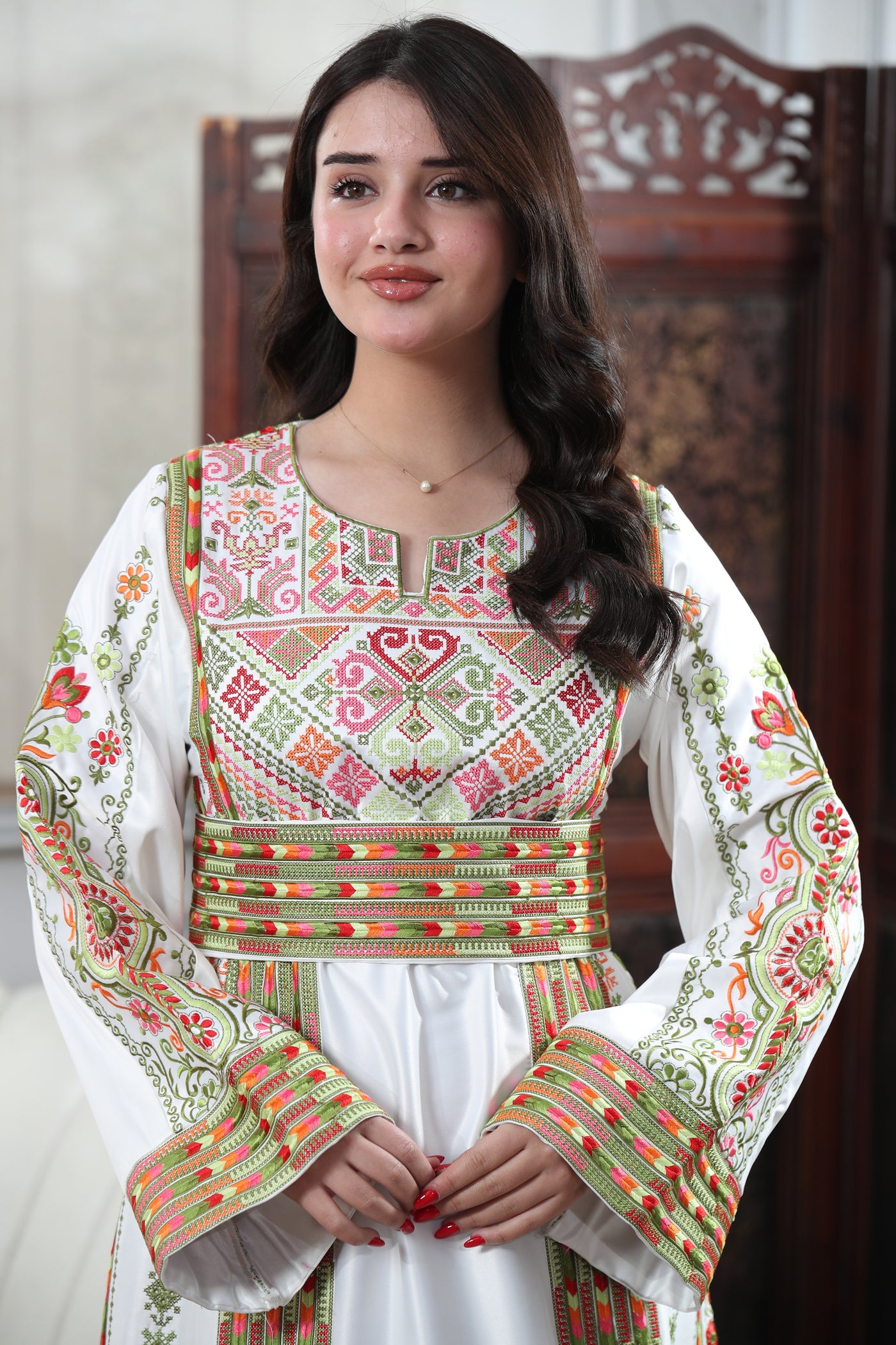 Beam Of Haifa - High Quality Traditional Embroidered Palestinian Thobe