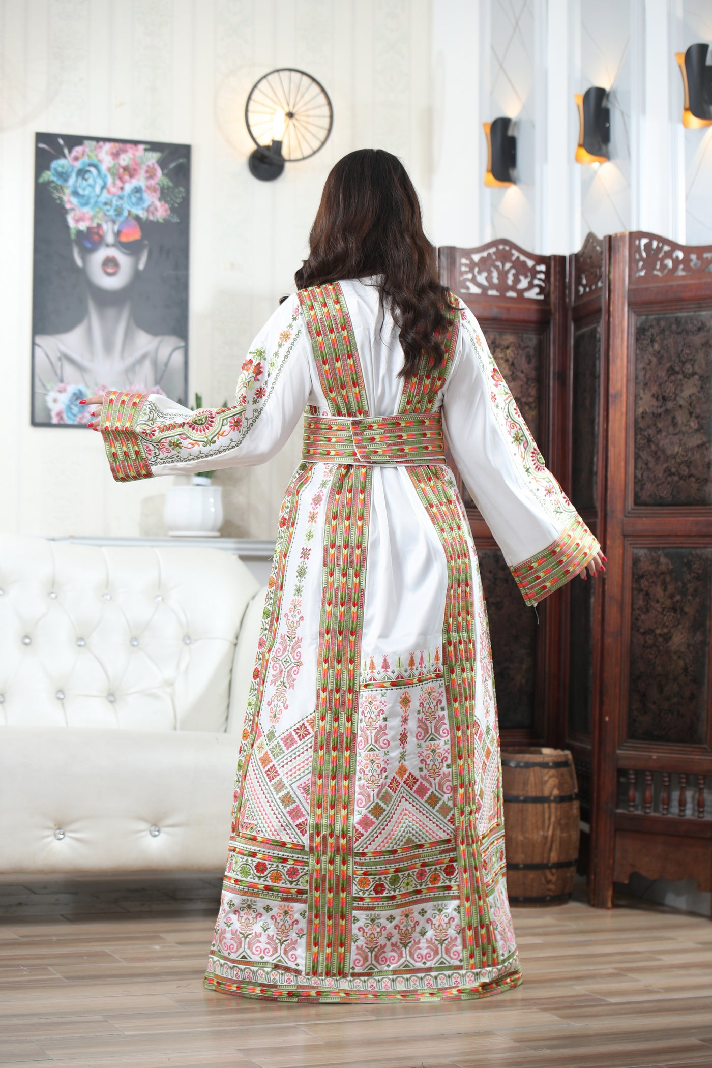 Beam Of Haifa - High Quality Traditional Embroidered Palestinian Thobe