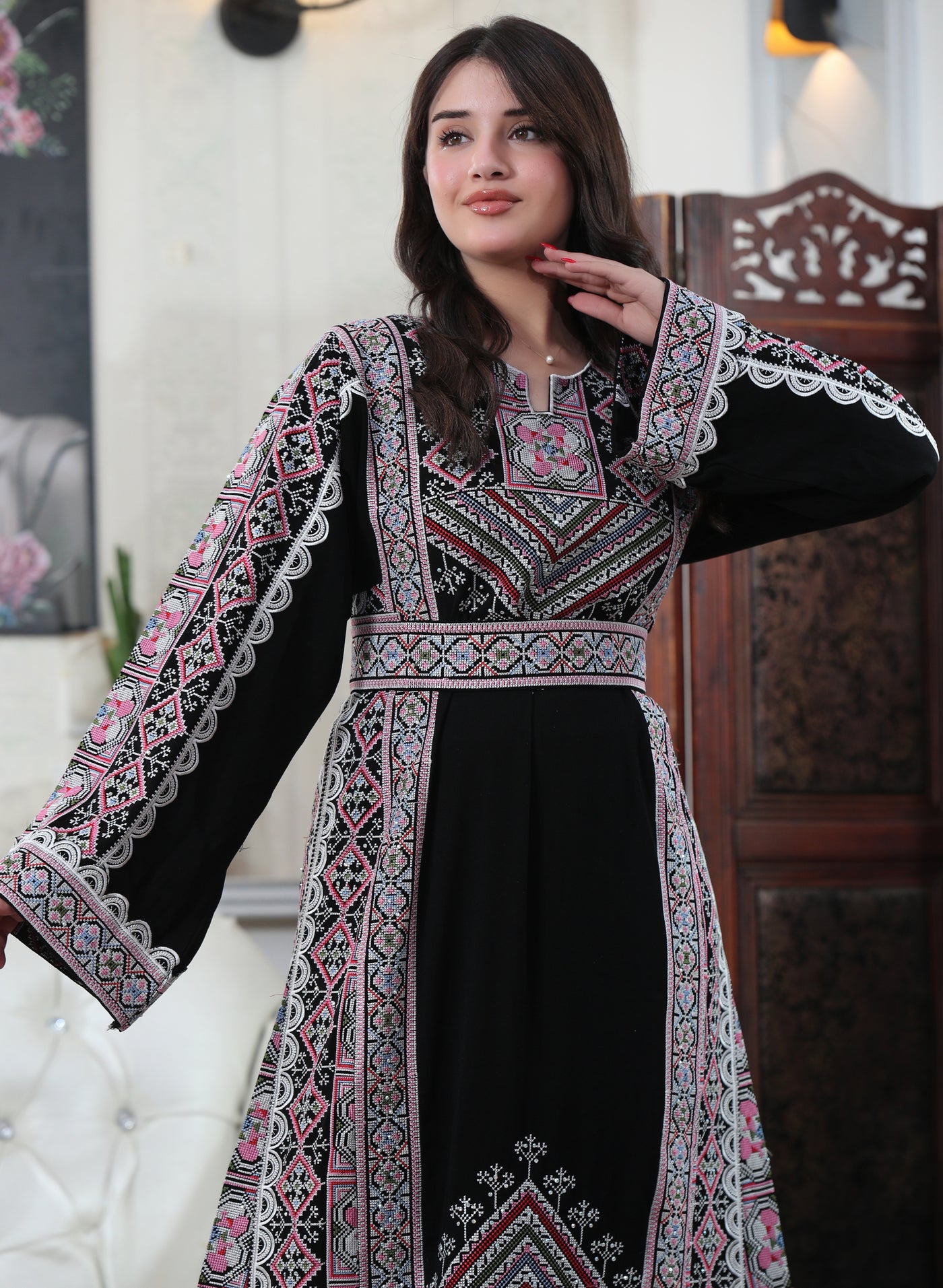Glow Of Beit Jala Thobe - High Quality Embroidered Palestinian Thobe