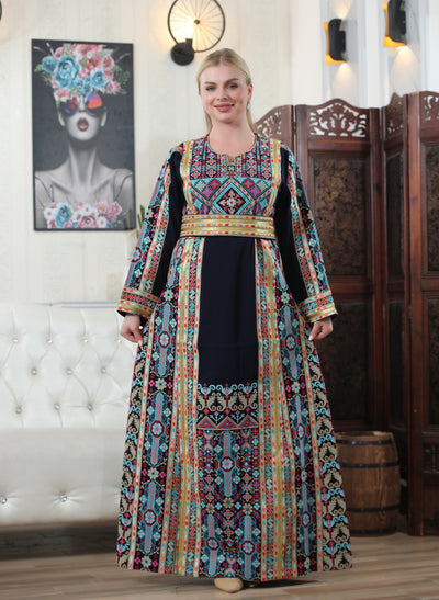 Royalty Of Hebron - High Quality Traditional Embroidered Palestinian style Thobe