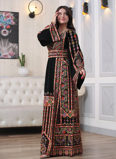 Jewel Of Beit Jala - High Quality Embroidered Palestinian style Thobe - JPK Traditions