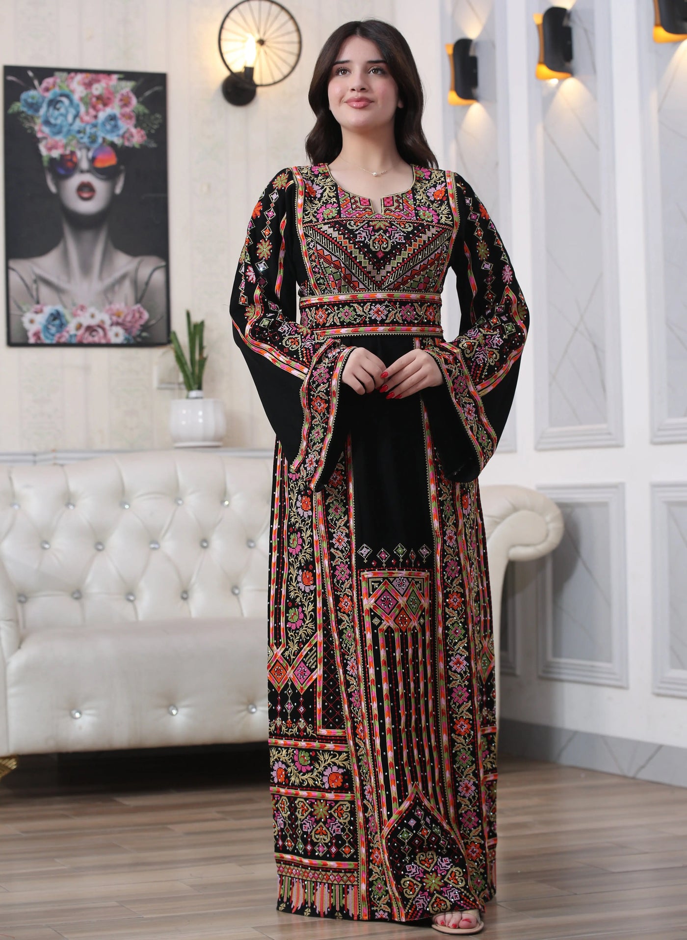 Jewel Of Beit Jala - High Quality Embroidered Palestinian style Thobe - JPK Traditions