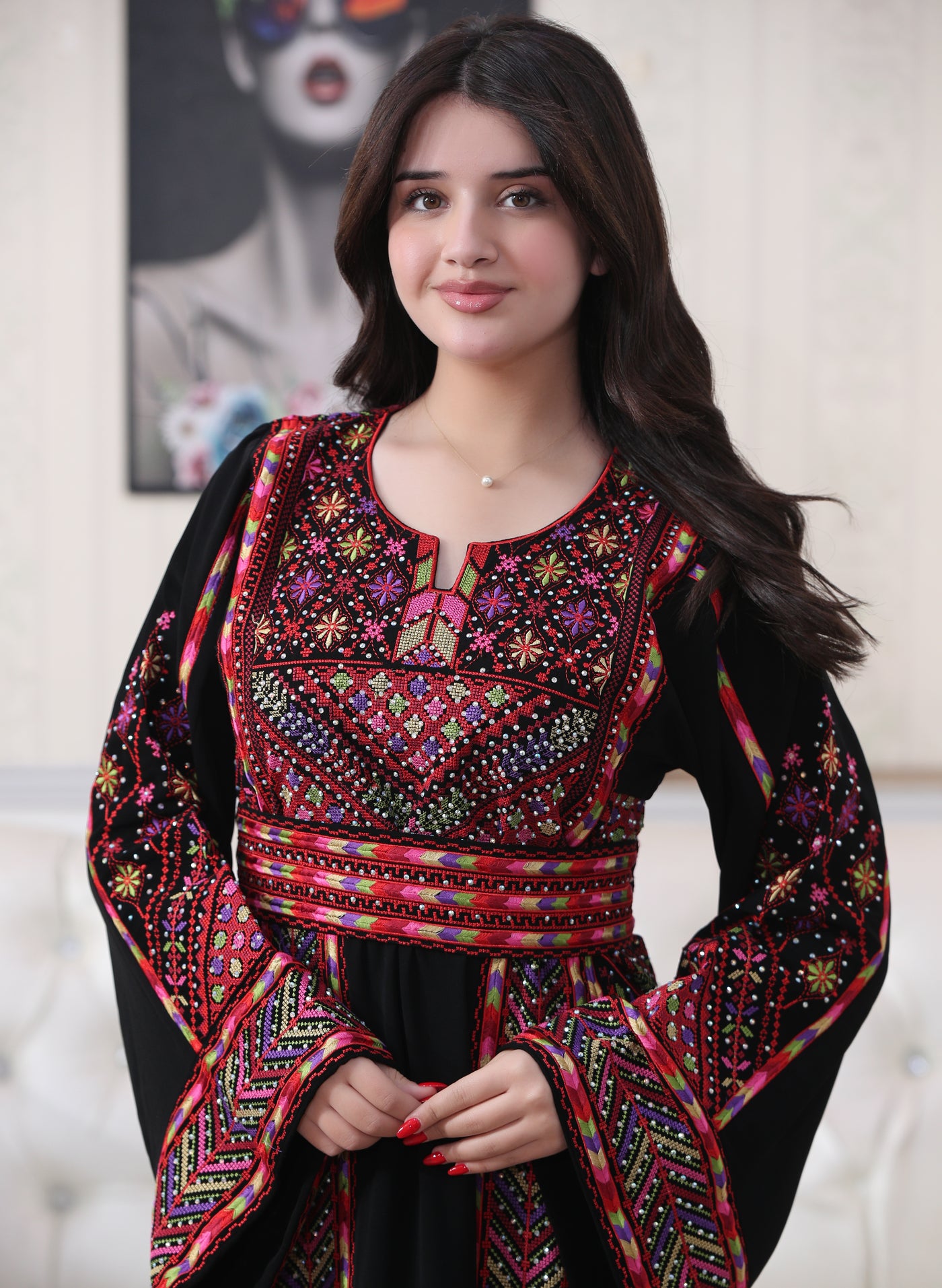 Pearl Of Jenin - High Quality Embroidered Palestinian style Thobe