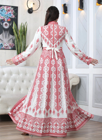 Ray Of Haifa - High Quality Embroidered classic Palestinian Kaftan - JPK Traditions