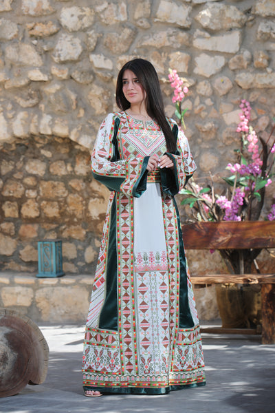 Treasure Of Yafa - High Quality Embroidered Palestinian Kaftan/Thobe