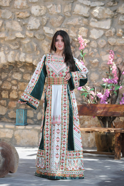 Treasure Of Yafa - High Quality Embroidered Palestinian Kaftan/Thobe - JPK Traditions