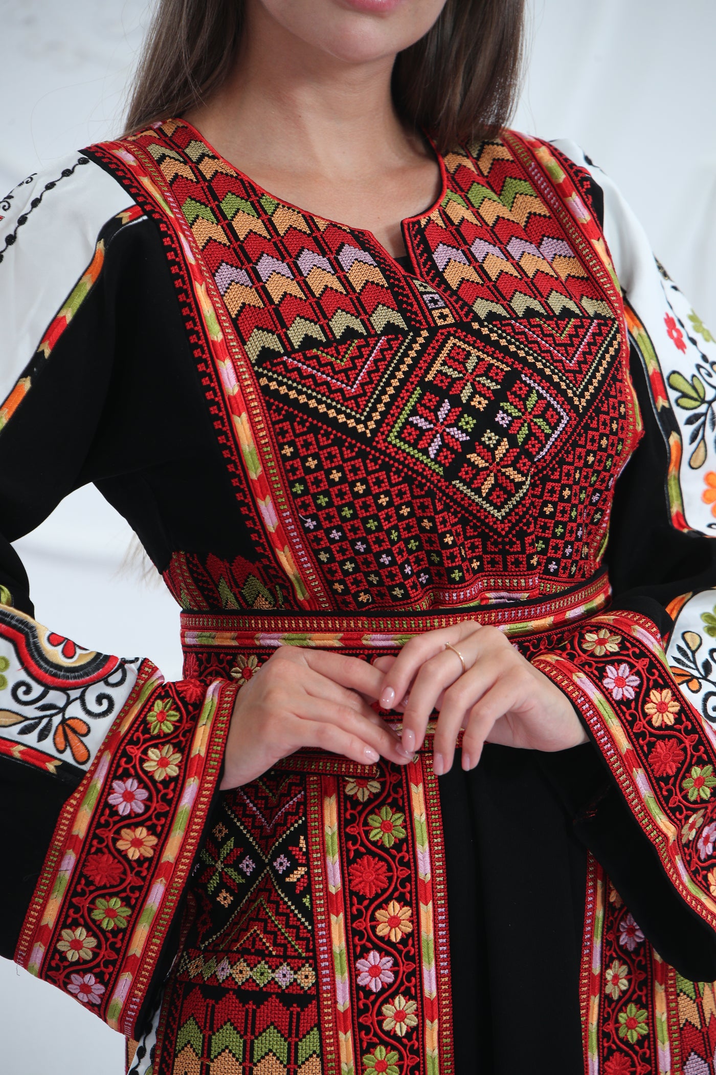 Pearl Of Hebron - High Quality Embroidered Palestinian style Thobe