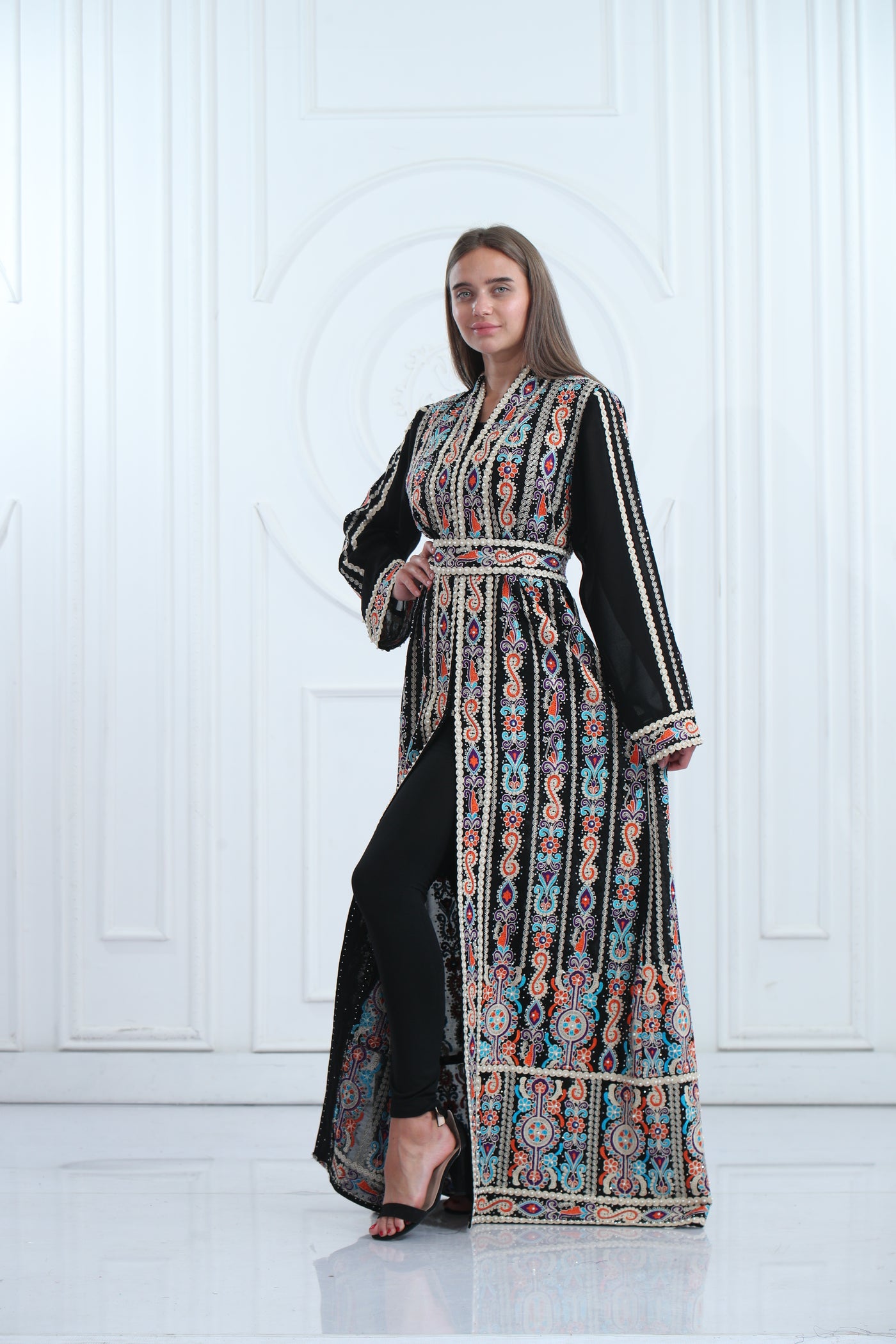 Queen Of Colors Kaftan - High Quality Embroidered Palestinian style kaftan