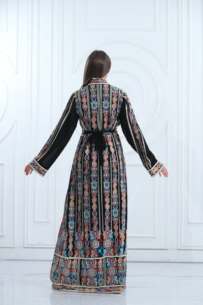 Queen Of Colors Kaftan - High Quality Embroidered Palestinian style kaftan