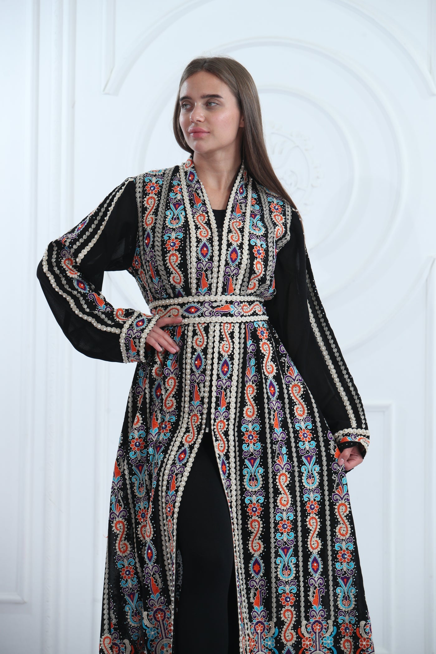 Queen Of Colors Kaftan - High Quality Embroidered Palestinian style kaftan