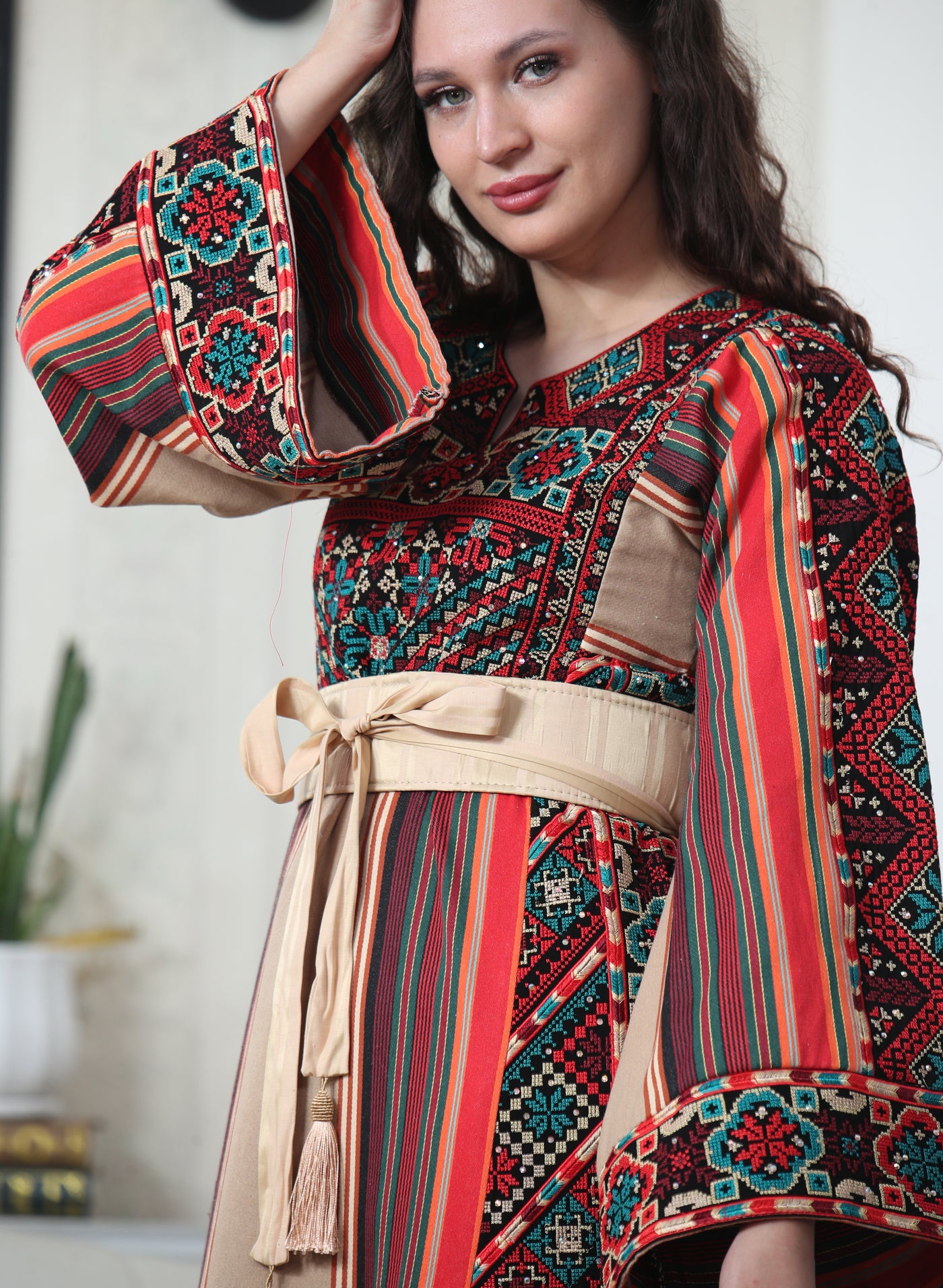 Stunning Majdalawi - High Quality Traditional Embroidered Palestinian style Thobe for women - JPK Traditions