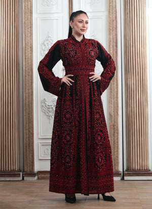 Queen Of Kaftans - High Quality Embroidered Palestinian style kaftan - JPK Traditions