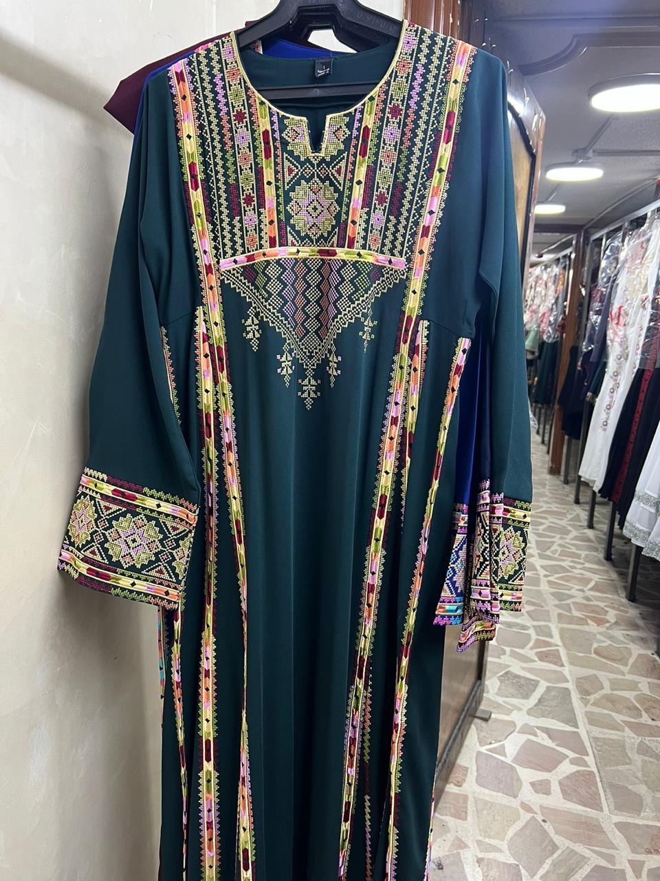 Ramallah Beauty - Embroidered Palestinian Thobe. - JPK Traditions