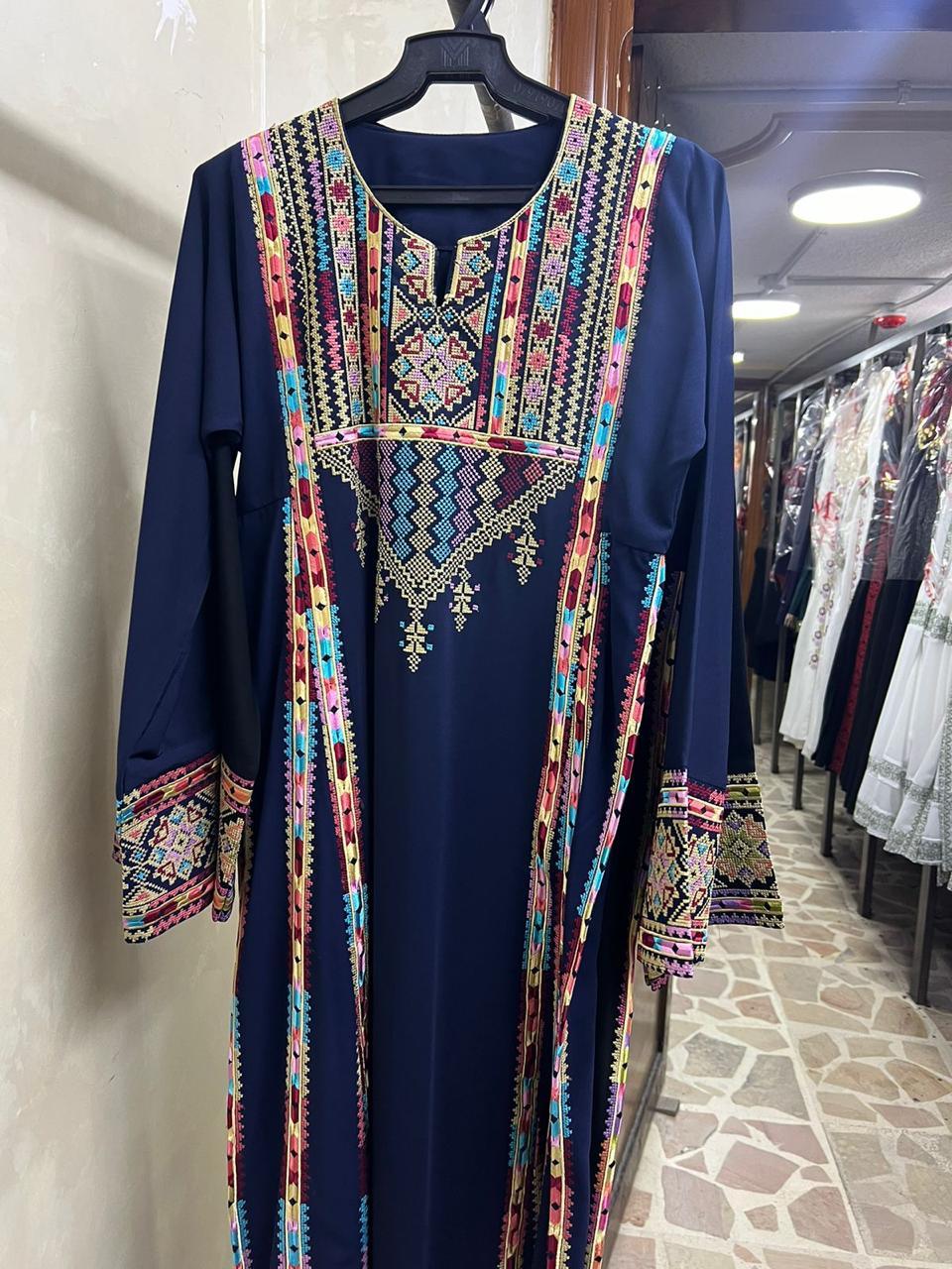 Ramallah Beauty - Embroidered Palestinian Thobe. - JPK Traditions