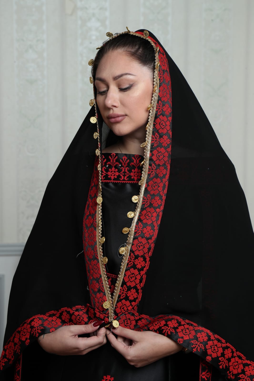 Palestinian Bride - Traditional Fallahi Palestinian Dress