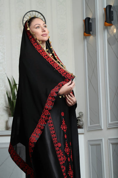 Palestinian Bride - Traditional Fallahi Palestinian Dress