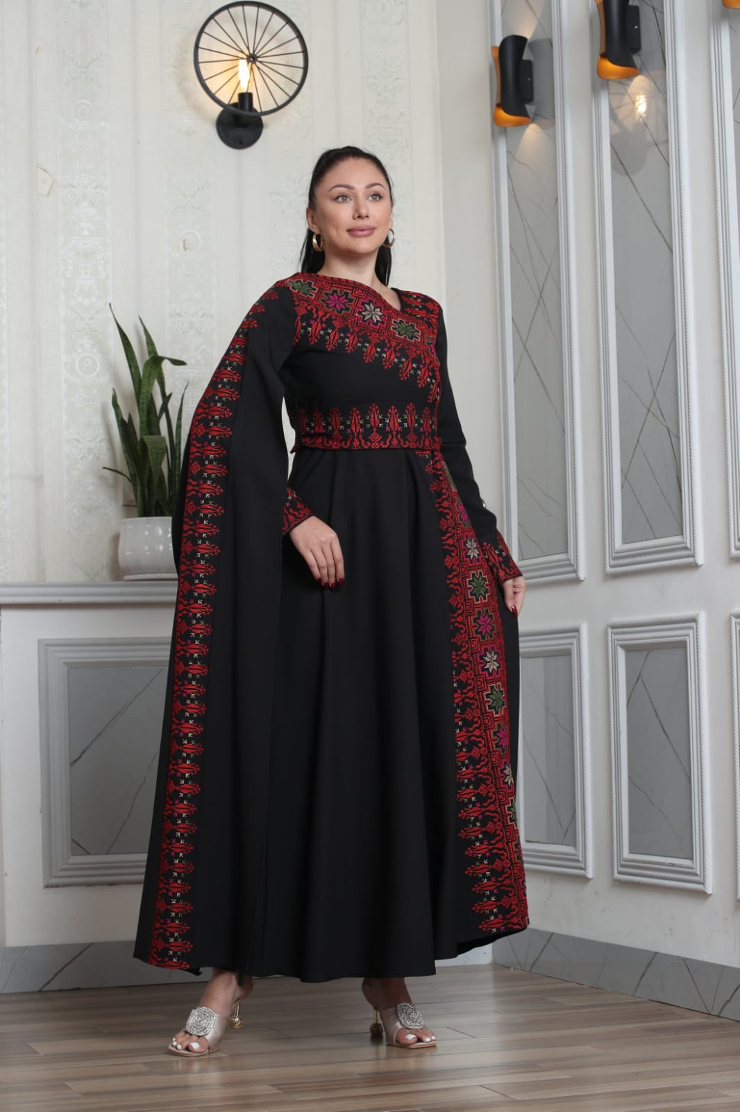 Nancy - Embroidered  Palestinian style Dress