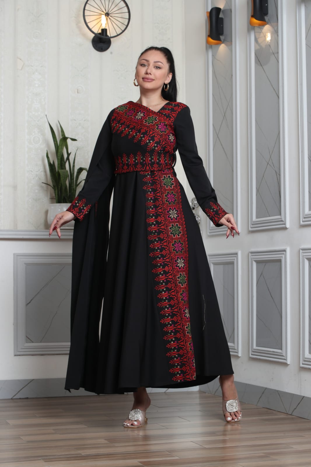 Nancy - Embroidered  Palestinian style Dress