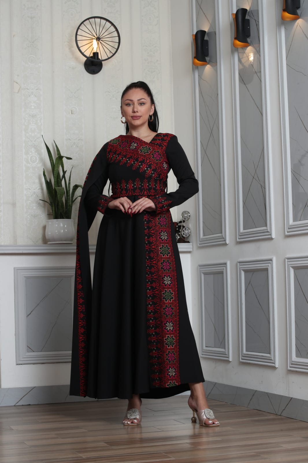 Nancy - Embroidered  Palestinian style Dress