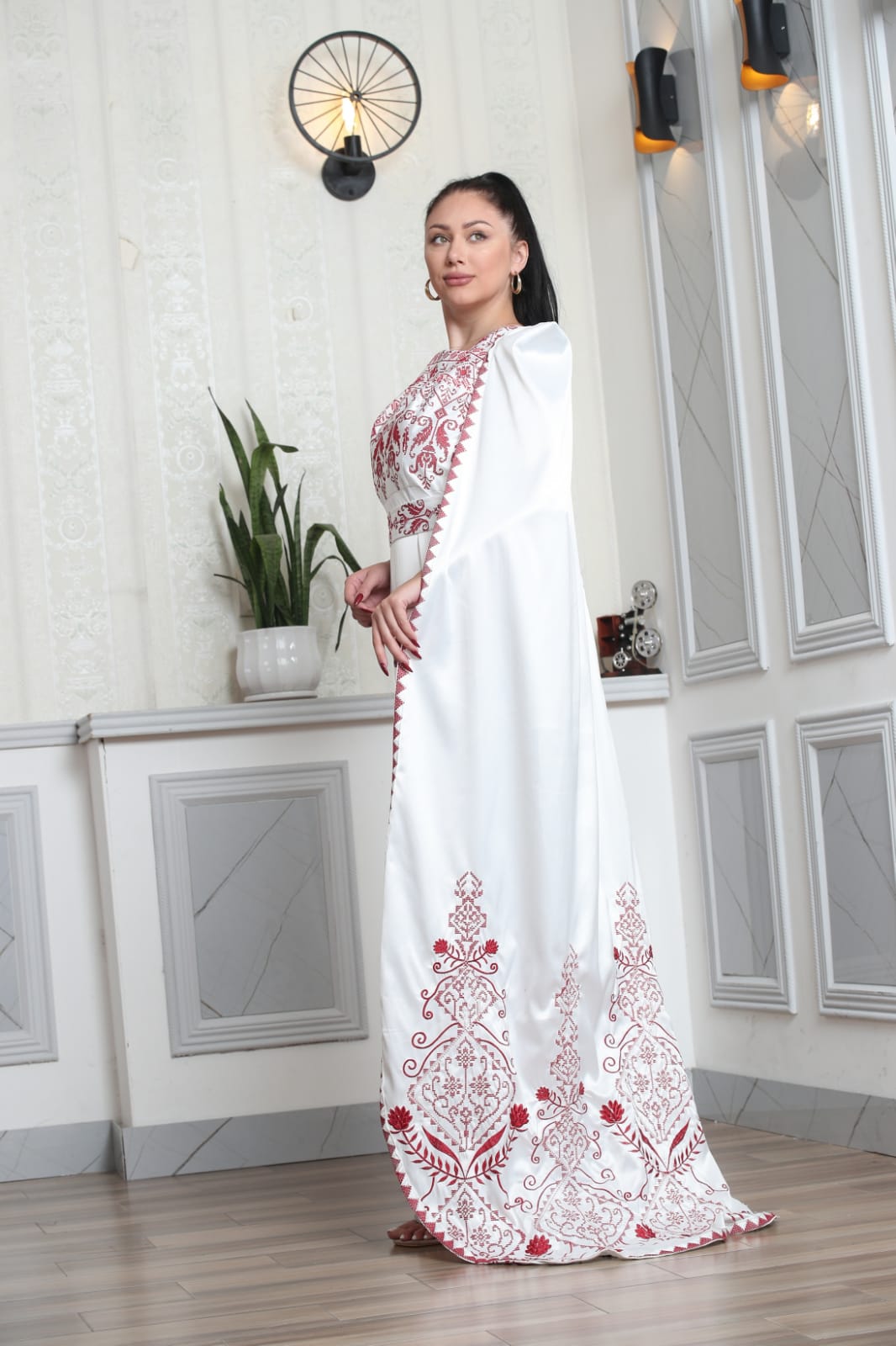 Hebron Princess - Embroidered  Palestinian style Dress