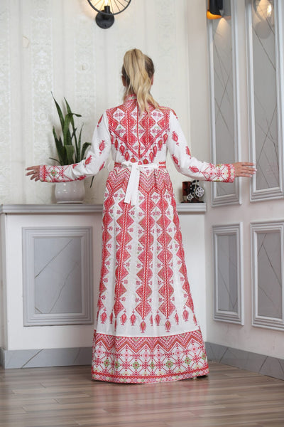 Jerusalem Nostalgia - Traditional Embroidered Palestinian Thobe/Kaftan