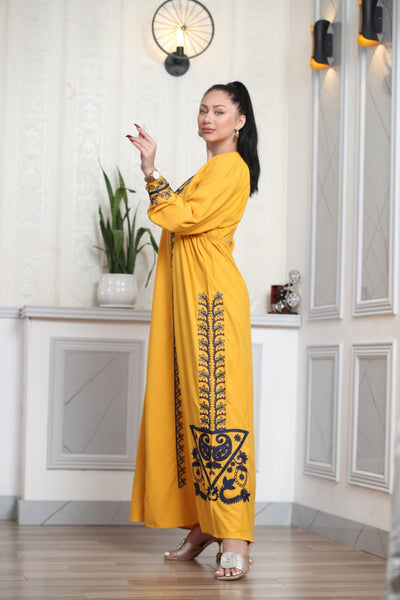 Mariam - Traditional Embroidered Palestinian Style Thobe