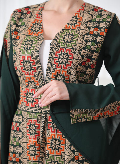 Nablus Heritage - Traditional Embroidered Palestinian style Kaftan